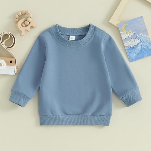 Image of Baby Boy Girl Pumpkin Sweatshirt Tops Toddler Halloween Outfit Long Sleeve Crewneck Pullover Sweater Shirt Fall Clothes