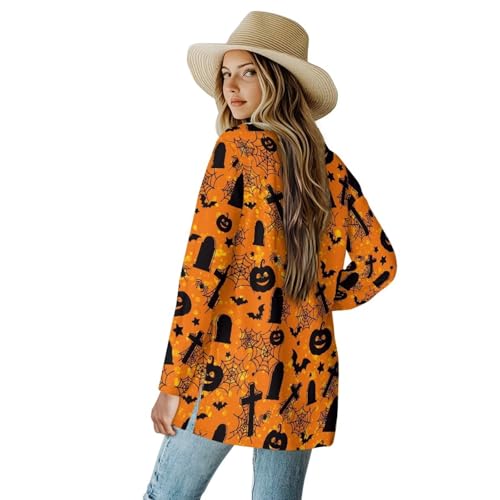 Image of Women's Lightweight Cardigans with Pockets Trendy Long Sleeve Open Front Cardigan Casual Tops Jackets Fall Oufits S-2XL