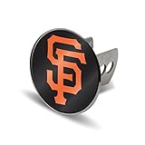 Rico MLB San Francisco Giants Laser Cut Metal Hitch Cover, Large, Silver