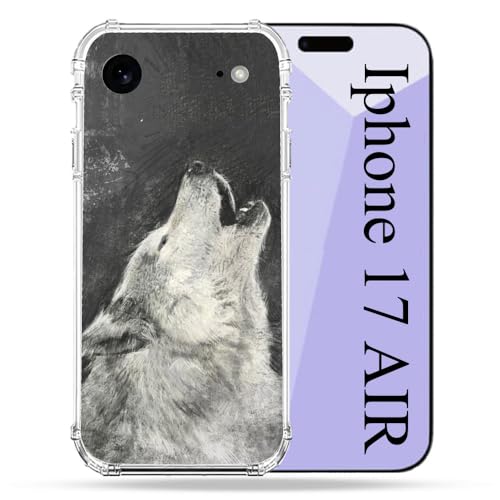 Coque iPhone 17 Air loup antichoc et résistante aux chutes