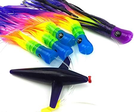 Lobo Lures #215 Skipjack Hybrid Skipjack Hybrid UV Splash Tuna Mahi Marlin  Trolling Lure Daisy Chain Big Rock Rainbow