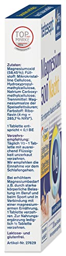tetesept Magnesium 500 Nacht - 5 x 30 hochdosierte Tabletten - Nahrungsergänzungsmittel für entspannte Muskeln im Schlaf mit Magnesium Tabletten – Bild 6