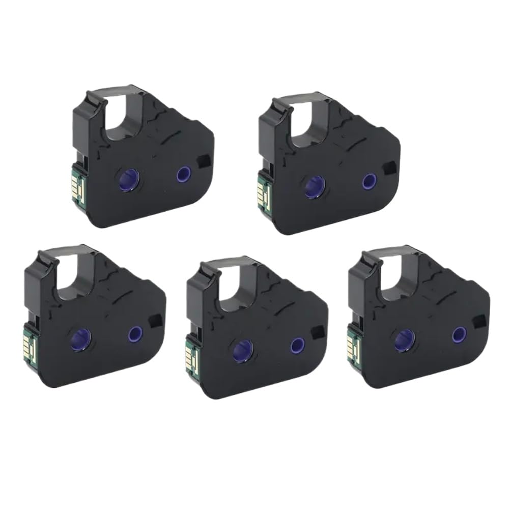 Nastro per Macchina da Scrivere a Inchiostro 5PK PT-200BK MK-RS100B 3604B001 Compatibile con Mark 1 Pro MK2600 MK2500 MK2100 MK2000 MK1500 MK1100