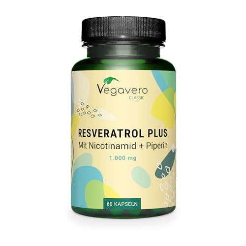 Vegavero - RESVERATROLO 1.000 mg con Nicotinamide