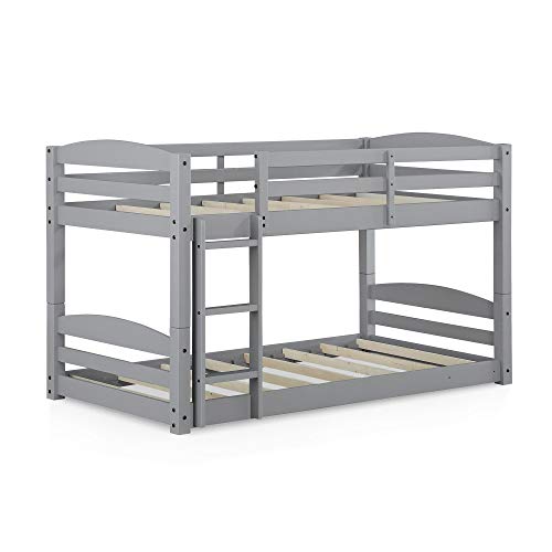 Dhp Phoenix Twin Floor Bunk Bed, Gray #TOP5