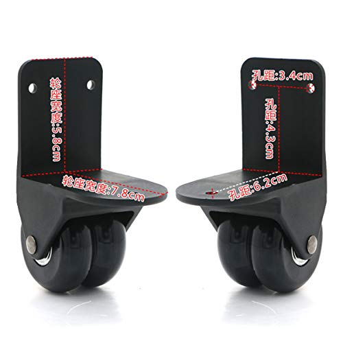 Luggage Wheel,Luggage Suitcase Wheels, Directional Luggage Mute Wheel Suitcase Replacement Repair Wheels Parts Spinner (D026#)3