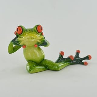 Prezents.com Comical Frogs - Pulling a Face Small Resin Figurine Great For Home Gift