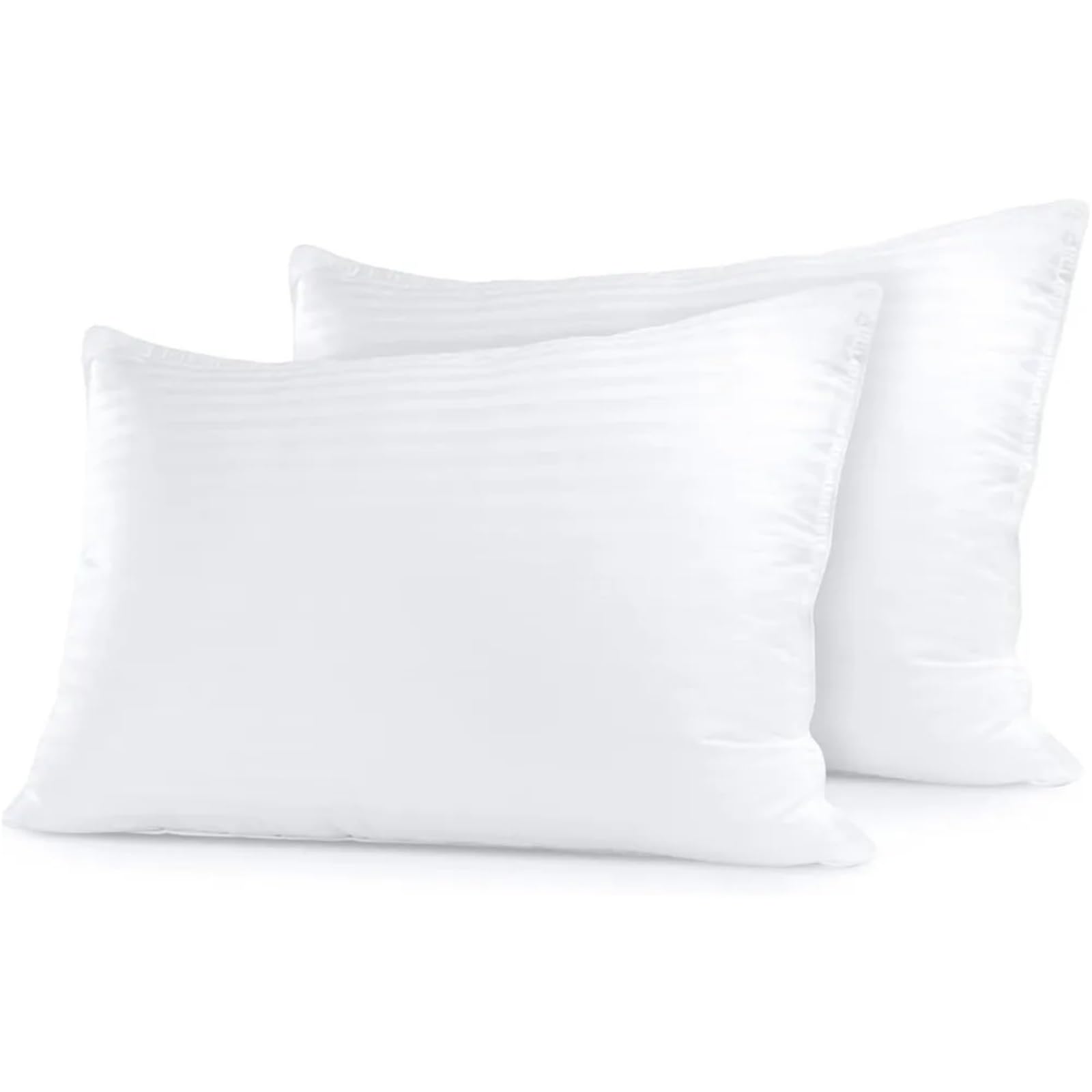 IRFHDCX Cooling Pillow Sleep Restoration Pillows For Bed Queen Size Gel Fibre Filled Cotton 2 Pack For Alternative Comfort for summer sleep