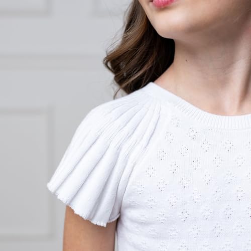Image of Hope & Henry Girls' Milano Tipped Sweater Dress