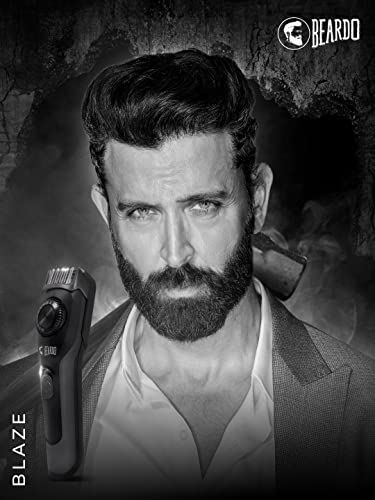 Image of Beardo Blaze Trimmer for Men|90 minutes Run Time | 19 Length Settings | Cordless | Stainless Steel Self-Sharpening 0.5mm precision Blades | Powerful Quick charge Li+ battery