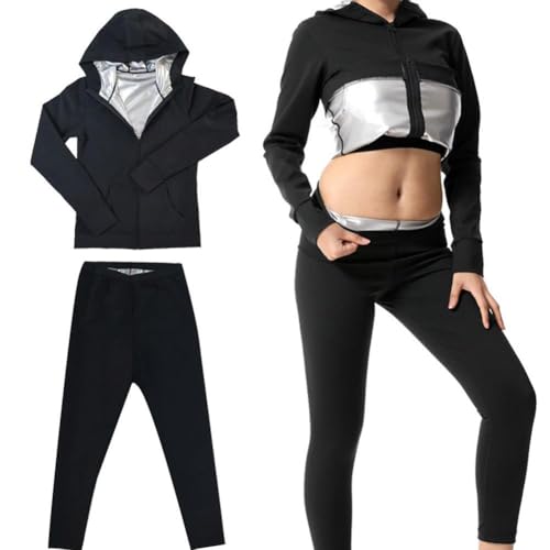 Combinaison de sauna pour femme, veste de sudation pour femme, gilet d'entraînement de gym, combinaison d'entraînement pour femme, lavable