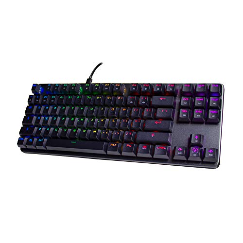 Tecware Phantom L Low Profile Mechanical Keyboard, RGB LED, Outemu Blue Switch