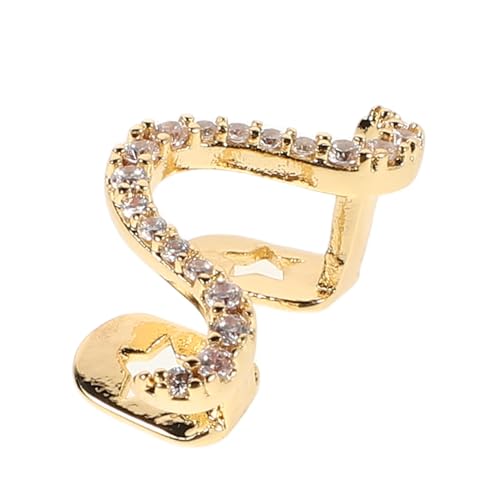 GALPADA Grills Dorados de Zirconia con Diseño Ondulado Brillante para Mujeres Accesorios de Disfraz Elegantes para Halloween Fiestas y Promesas Vampiro Joyería de Moda para Disfraces
