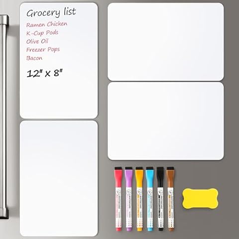 VITEVER Magnetic Dry Erase Board 4 Pack Cover
