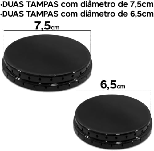 4 Tampas 2 pequena 2 grande Espalhadores para Boca de Fogão Esmaltec Veneza/Caribe/Munique/Ágata