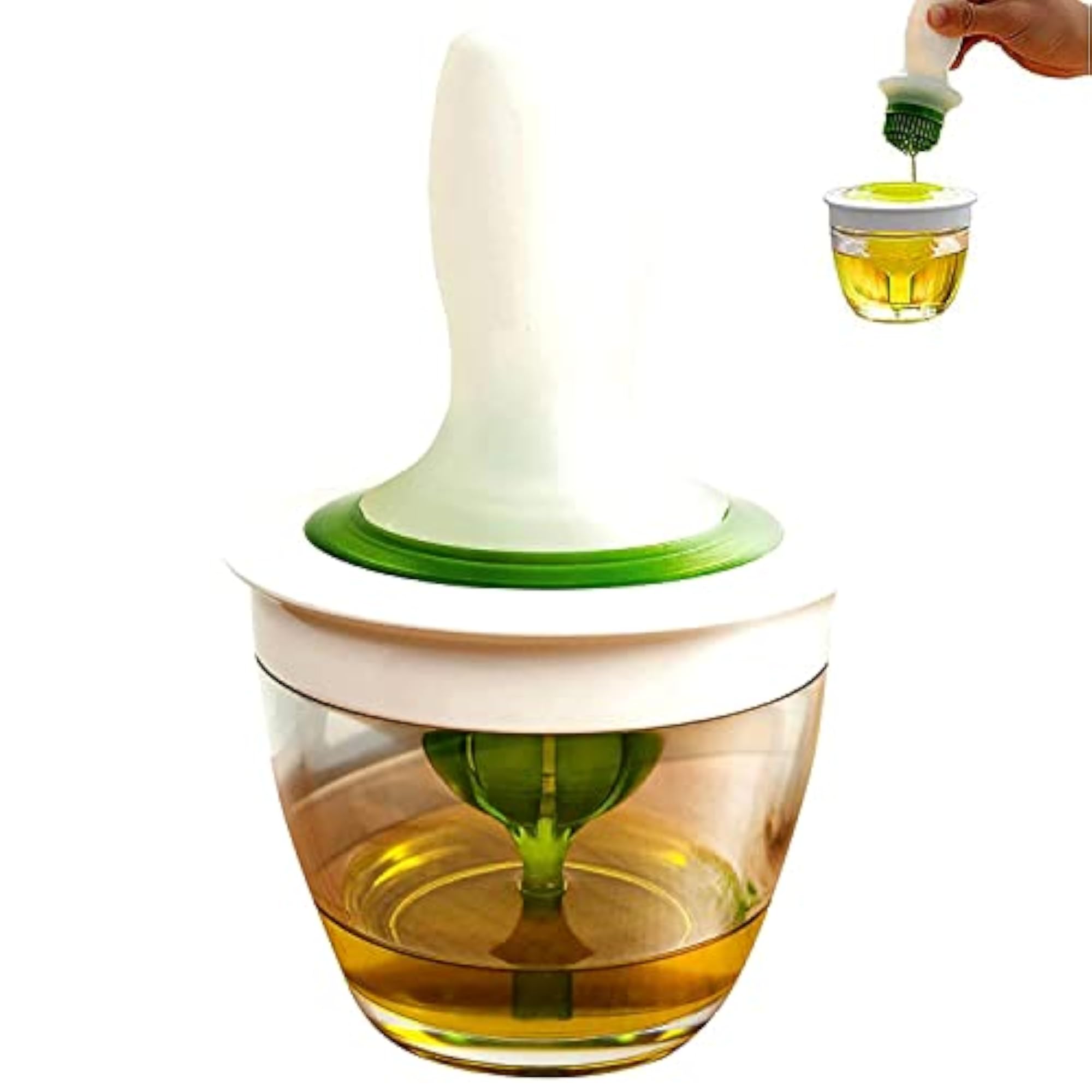 Chef's Silicone Basting Brush & Glass Bowl Set, Cooking Essentials