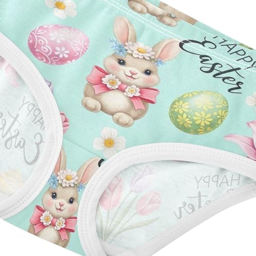 Florals Toddler Underwear Floral 2t Cotton Panties for Girl Cute Rabbits Cartoon Easter Bunny Undies Kids Briefs4