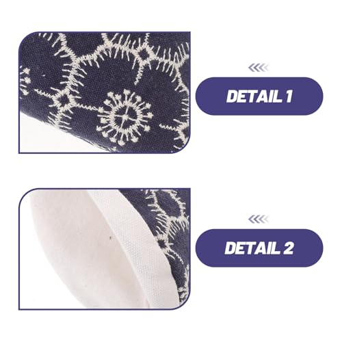 Funda térmica para mango de tapa de olla de lino resistente al calor 3 piezas 4