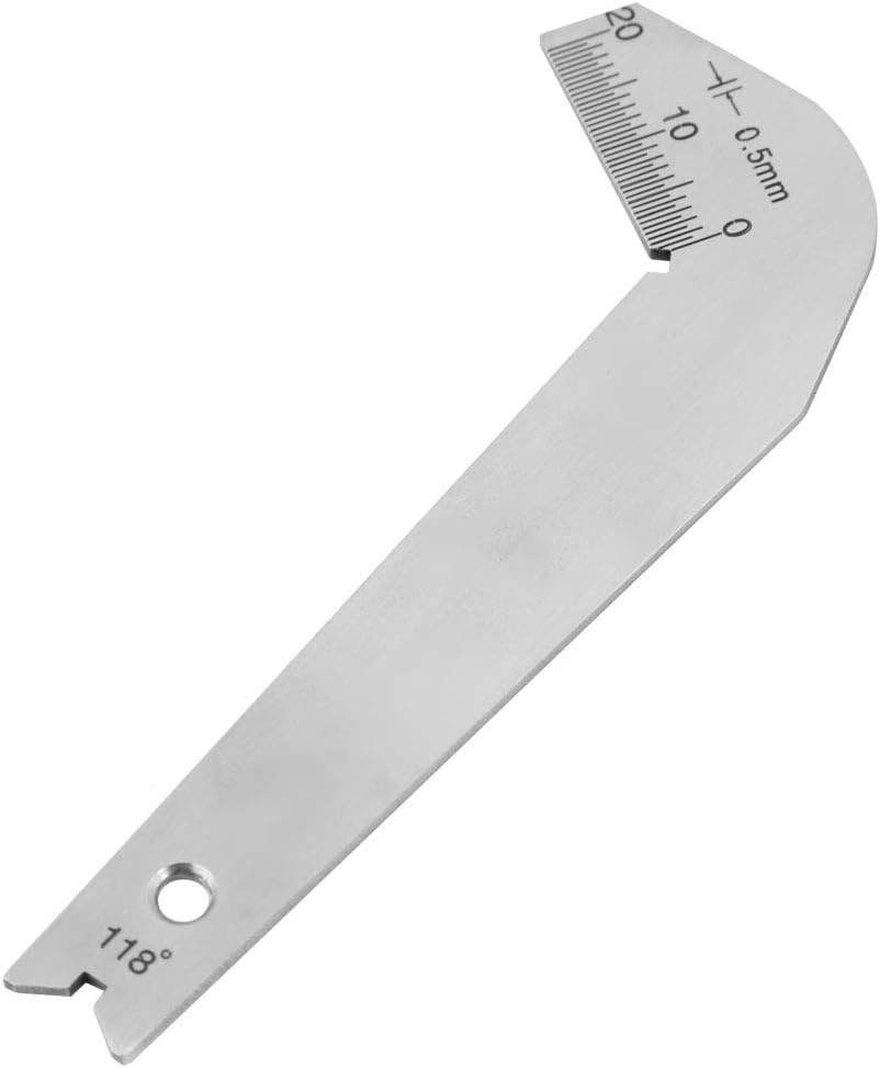 Angle Gauge, 3Pcs Angles Gauges Ruler Accurate Silver Wide Use Portable Stainless Steel for Measuring