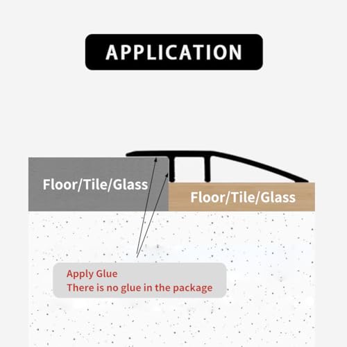 2 Stück Aluminium-Boden-Übergangsstange, Türstange, Metall-Bodenleiste für Türen, Schwellen, Fliesen, Laminat, Planken, Brücke die Höhe zwischen 6–12mm(Silber, 0.9m×4.3cm)