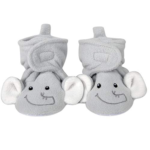 Cozy Fleece Baby Booties- Sherpa Baby Crib Booties Soft Soled Win...