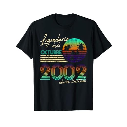 Cumpleaños Hombre Regalos Legendario Desde Octubre 2002 Camiseta