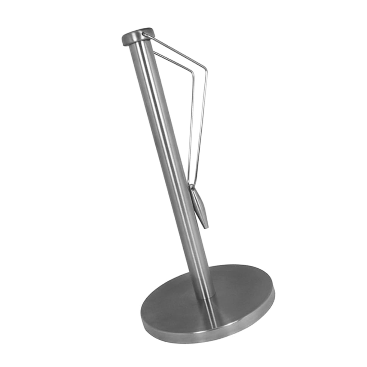 Portarrollos Vertical de Acero Inoxidable para Encimera de Cocina, Plata
