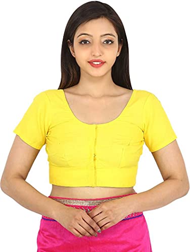 Image of Namita Women's Rubia Cotton Solid Half Sleeve Blouse