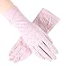 ZLKZZQ 2 pary żeńskie kierowcy średnio długie lato bawełna jazda na rowerze cienkie ekran dotykowy rękawiczki do jazdy samochodem osłona przeciwsłoneczna rower rękaw rękawiczki dla kobiet - różowe - jeden rozmiar