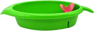 Mipcase Bird Bathtub- Parakeet Bird Bath Shower Tub Indoor Aaccessories for Pet Small Birds Parrots, Green
