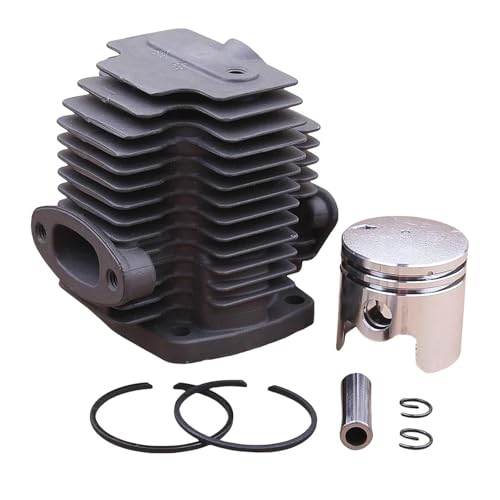 Pistón Ket TU26 y cilindro 33 mm para desbrozadora Nakashi L26M 6