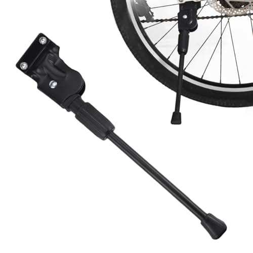 ZJIVQO Suporte dobrável para bicicleta com 2 furos, suporte de suporte de bicicleta, suporte lateral