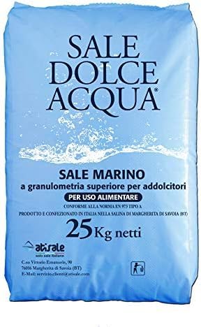 Lapi - 25 kg sacco SALE GRANULARE ALIMENTARE IPERPURO SALEMARINO per acqua piscina - ANCHE PER ADDOLCITORI prodotto in Italia da azienda certificata