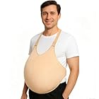 Adjustable Santa Belly Costume – Fillable Fat Belly Suit for Men & Women, Fake Stomach Padding, Big Belly Fat Suit for Halloween, Holiday, Theatrical & Funny Costumes