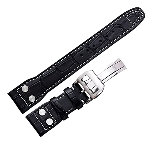 YUANSHXM 20mm 22mm �J�[�u�G���h �S�����V���R�����v�o���h Omega Seamaster 300 Speedmaster StrapBrand Watch�o���h (�u���[�z���C�g�V���o�[ 20mm)