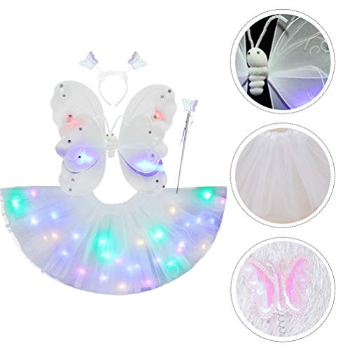 SOIMISS 1 Conjunto/ 4 Peças de de Princesa de Fada para Meninas Desempenho Terno Tutu Saia para Cria