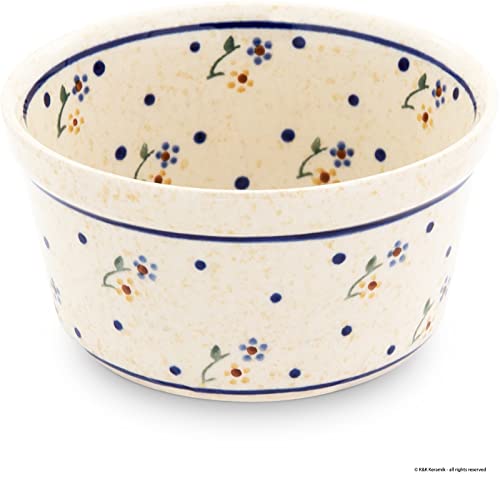 Moule à soufflé avec décoration intérieure Ø 12,5 cm, 400 ml, ragoût fin, bol à trempe, moule à souffle, moule à tarte, crème brulee bol décor 111 Cover