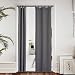 NICETOWN Blackout Drapery Liners for 84 inches Curtains - Thermal Insulated Rod Pocket Window Curtain Liners, Light Blocking Drape Liners (1 Pair with Curtain Hooks, Grey)