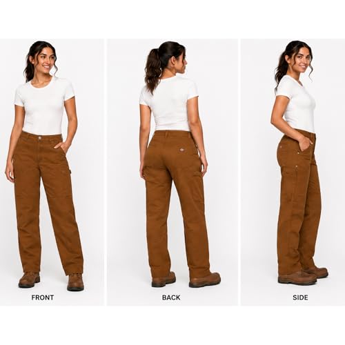 Women's Flex DuraTech Straight Fit Pants, Brown Duck, 6 RG - image 2