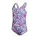 Speedo Disney Frozen 2"Olaf Digital Allover Costume da Bagno, Bambina, Hard Candy/Magenta/Bianco, XS