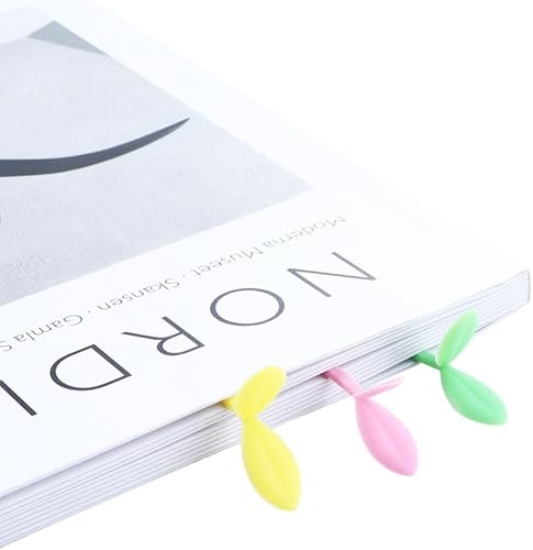 Miniatura 8 de Vctitil 9 marcapáginas de brotes de silicona con brotes de hierba, marcapáginas verdes, marcadores de libros, decoración de regalos para amantes de