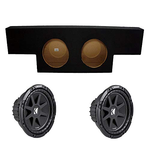 KICKER 43C104-N Compatible with Chevy Silverado 2001-2006 1500 Crew Cab Truck Dual 10