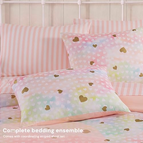 Image of Twin Comforter Set with Sheets for Girls-5 Pieces Twin Bedding Sets