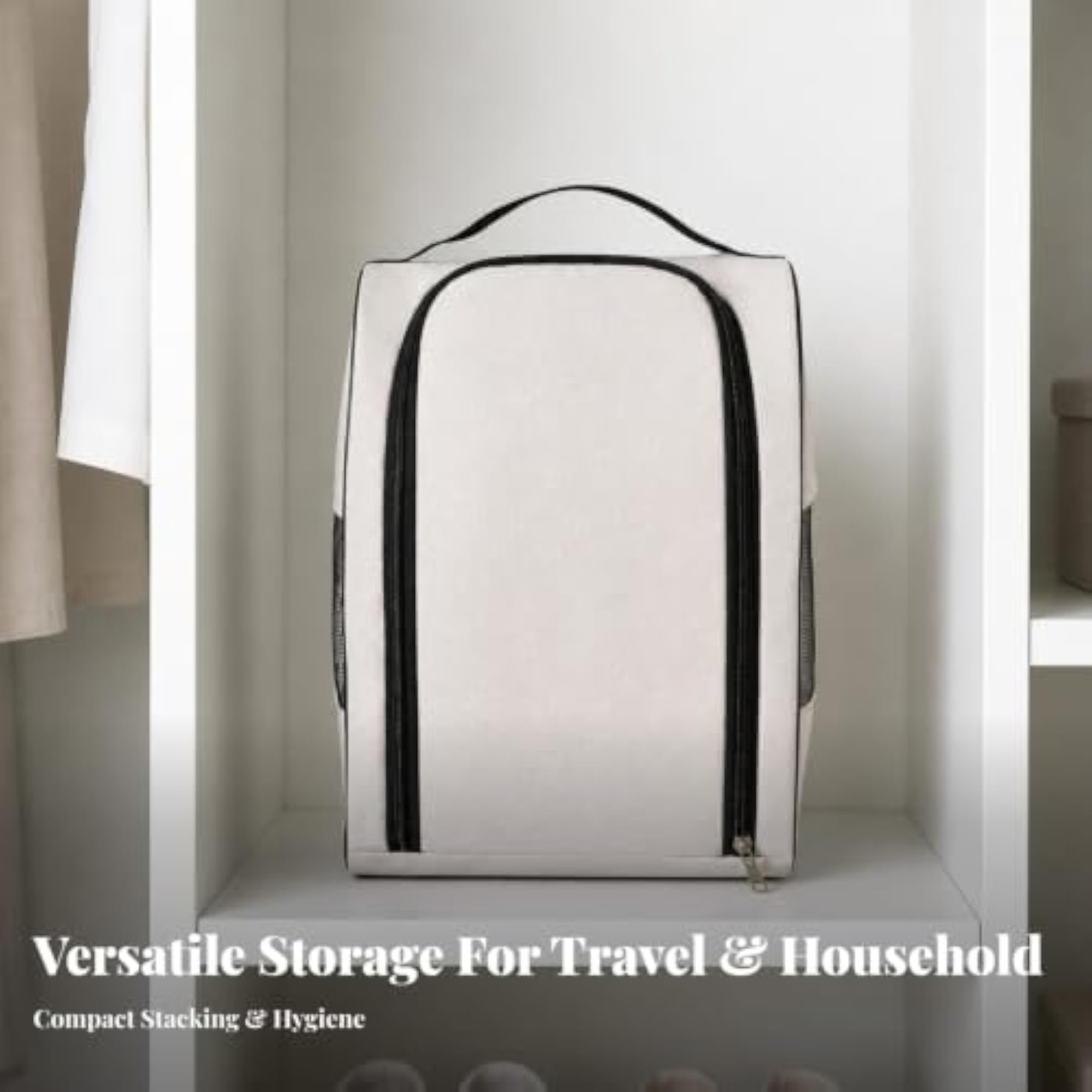 Breathable Compact Shoe Storage Bag with Mesh Panels