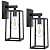MAXvolador Outdoor Wall Sconce, Large Exterior Waterproof Wall Lantern Light Fixture, Black Porch Lights Glass, Anti-Rust E26 Patio Lighting, 2 Pack