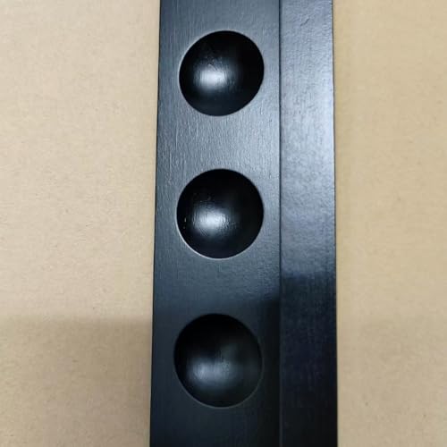 Support mural pour queue de billard bois noir rangement snooker gain de place - 5