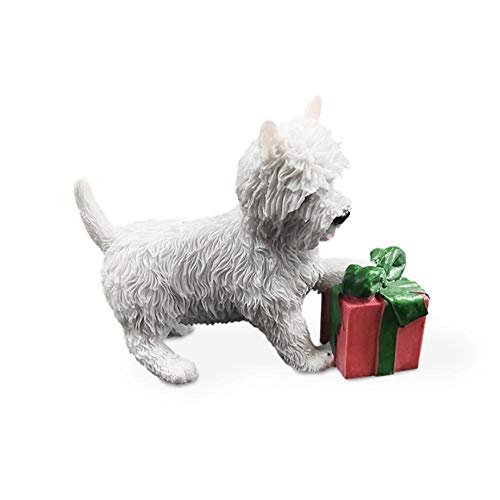 Mini Décoration De Voiture Simulation Chien West Highland Dog