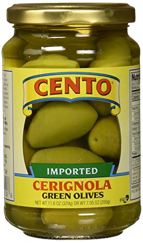 Cento Imported Cerignola Green Olives, 11.6 Ounce Cento Imported Cerignola Green Olives, 11.6 Ounce