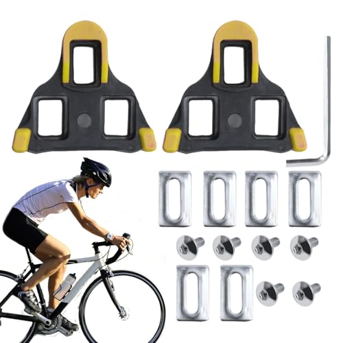 サイクルシューズクリート、サイクリングクリート | サイクルシューズクリップ2X サイクリング ペダル シューズ クリート | 交換用サイクリング クリート、インドア サイクリング、ロード サイクル クリート、男性、女性用