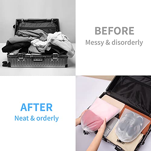 Vorspack Transparent Shoe Bags For Travel Large Clear Shoes Organizers Storage Pouch With Rope For Men And Women 13 Pack #TOP3